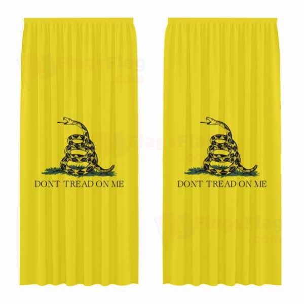 Dont Tread On Me Digital Printed Curtains
