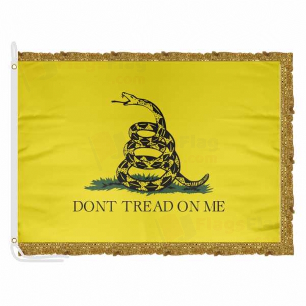 Dont Tread On Me Satin Office Flag