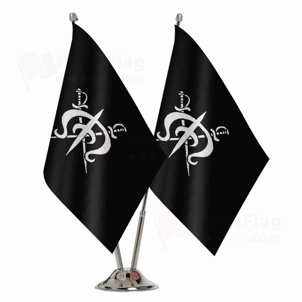 Drake Pirates Binary Table Flag