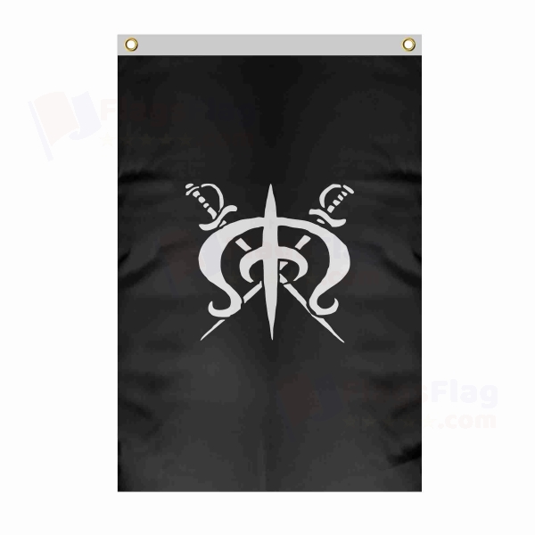 Drake Pirates Large Size Flag Hanging on Building