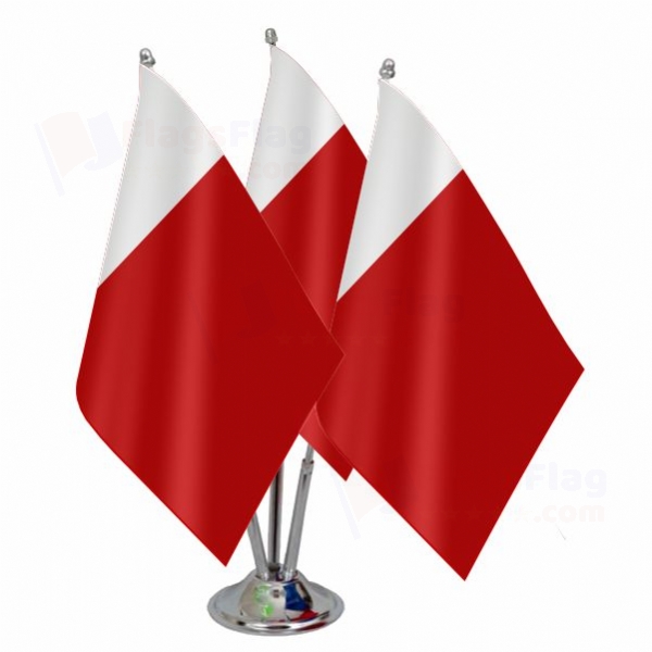 Dubai Triple Table Flag