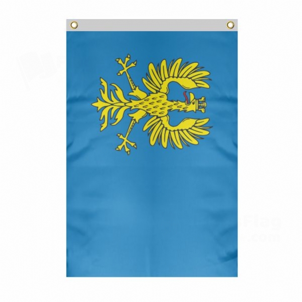Duchy Of Teschen Large Size Flag Hanging on Building