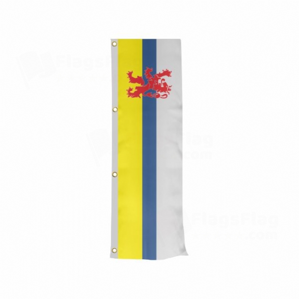 Dutch Limburg Vertically Raised Flags