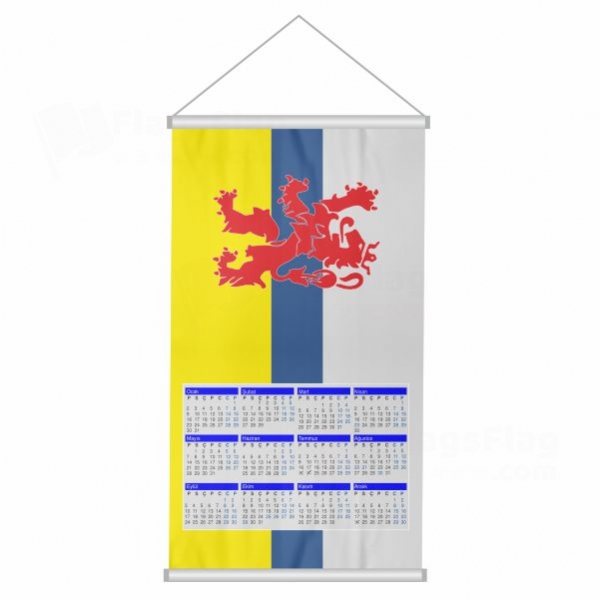 Dutch Limburg Woven Fabric Digital Printing Calendar