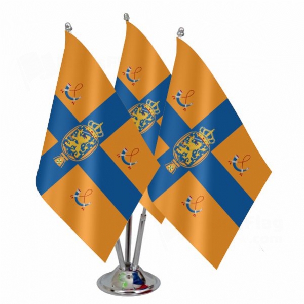 Dutch Royal Family Triple Table Flag