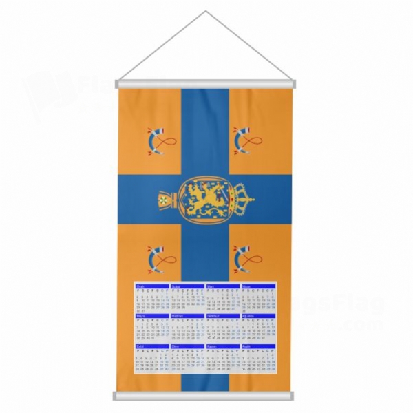 Dutch Royal Family Woven Fabric Digital Printing Calendar