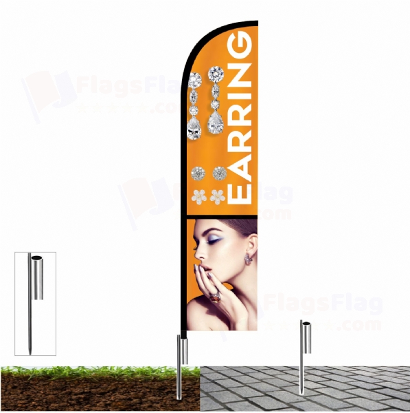 Earring Beach Flag