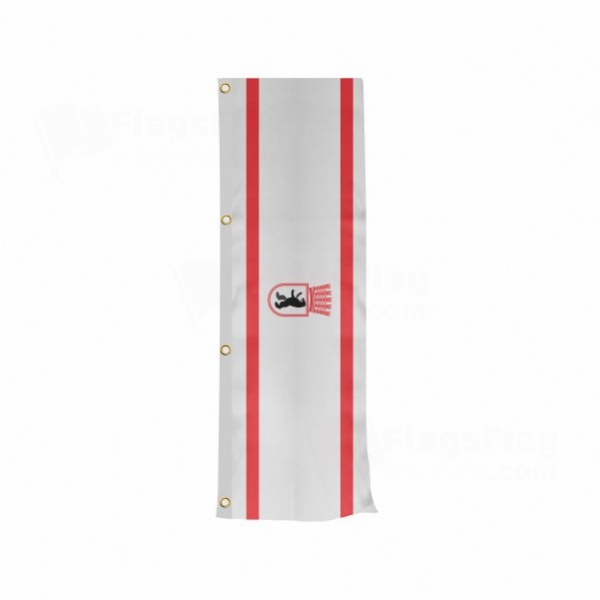East Berlin Vertically Raised Flags