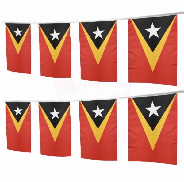 East Timor Square String Flags