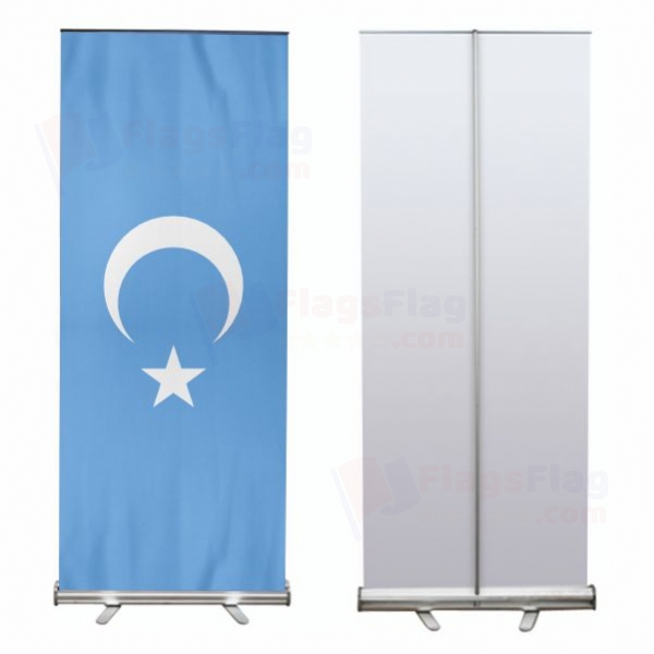 East Turkestan Roll Up Banner