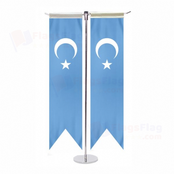 East Turkestan T Table Flags