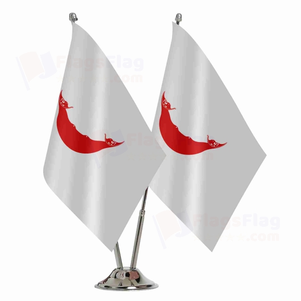 Easter Island 2 Table Flags