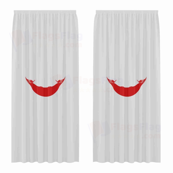 Easter Island Digital Printed Curtains