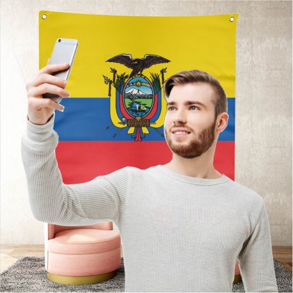 Ecuador Background Selfie Shooting Landscapes