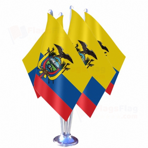 Ecuador Quadruple Table Flag