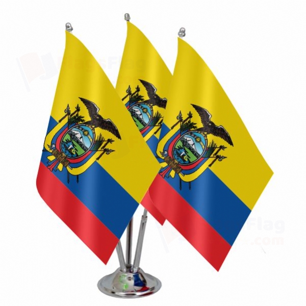 Ecuador Triple Table Flag