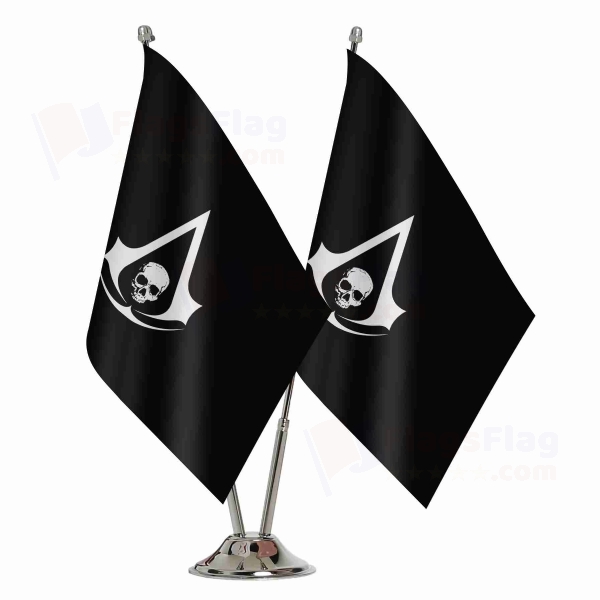 Edward Kenway Jolly Roger Binary Table Flag