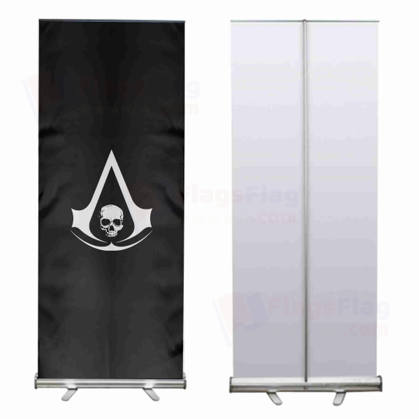 Edward Kenway Jolly Roger Roll Up Banner
