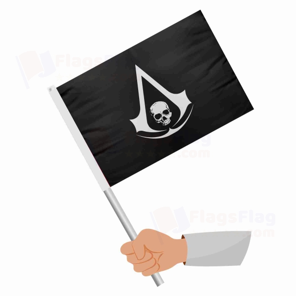 Edward Kenway Jolly Roger Stick Flag