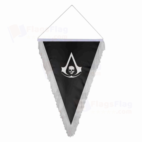 Edward Kenway Jolly Roger Triangle Fringed Streamers