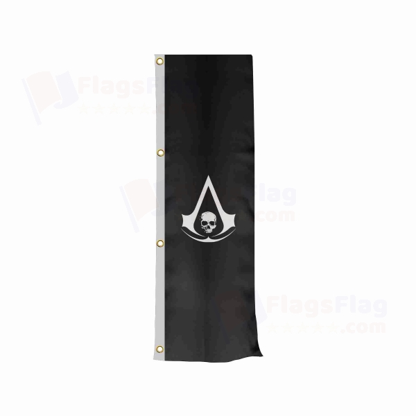 Edward Kenway Jolly Roger Vertically Raised Flags