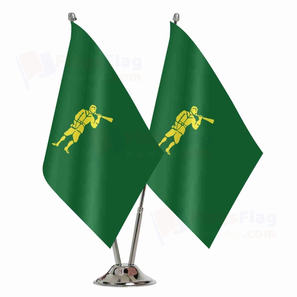 Edward Low The Green Trumpeter 2 Table Flags