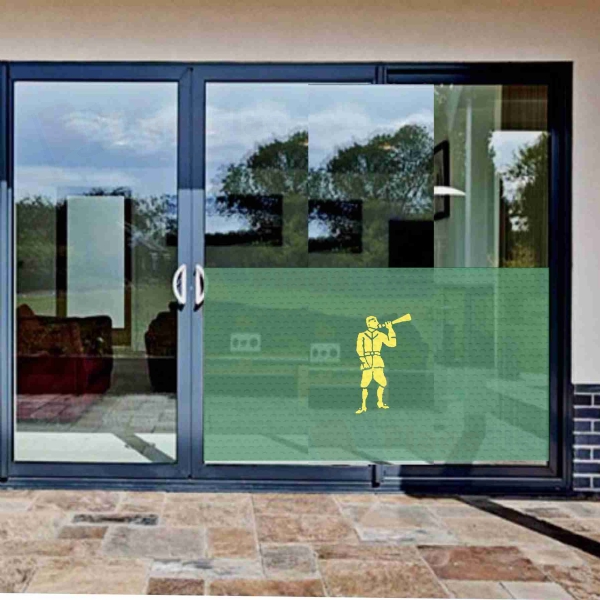 Edward Low The Green Trumpeter Glass Film Edward Low The Green Trumpeter One Way Vision Printing
