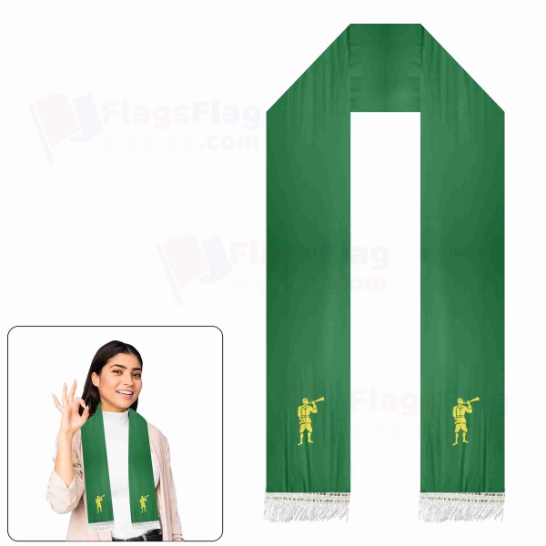 Edward Low The Green Trumpeter Scarf Digital Printing