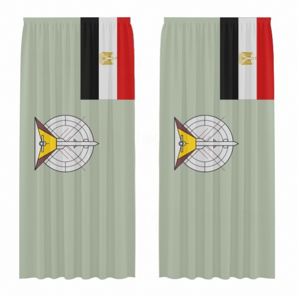 Egyptian Air Defense Command Digital Printed Curtains