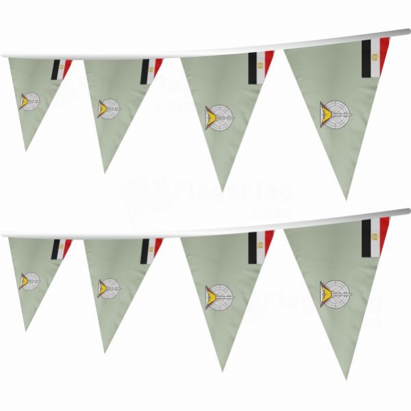 Egyptian Air Defense Command Stringed Triangle Flag