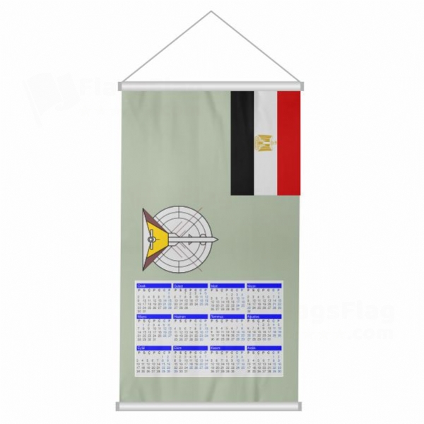 Egyptian Air Defense Command Woven Fabric Digital Printing Calendar