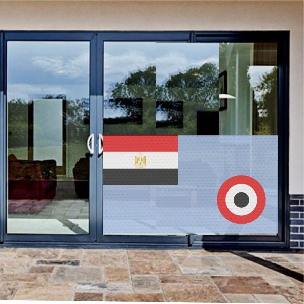 Egyptian Air Force Glass Film Egyptian Air Force One Way Vision Printing