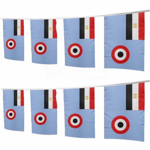 Egyptian Air Force Square String Flags