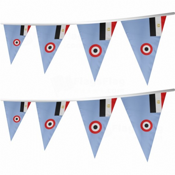 Egyptian Air Force Stringed Triangle Flag