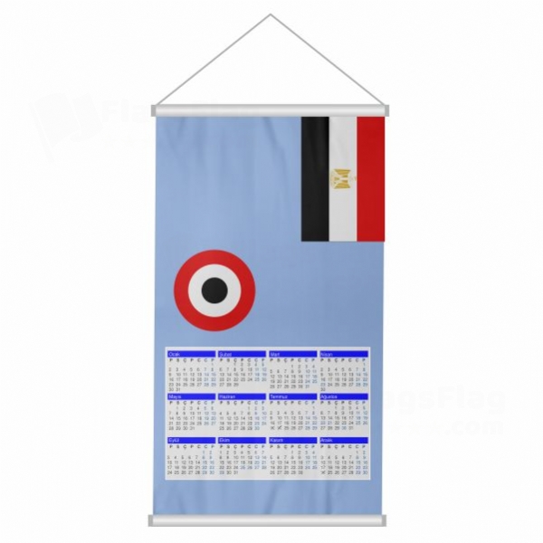 Egyptian Air Force Woven Fabric Digital Printing Calendar