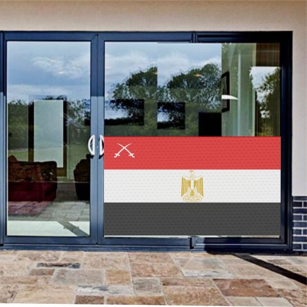 Egyptian Army Glass Film Egyptian Army One Way Vision Printing