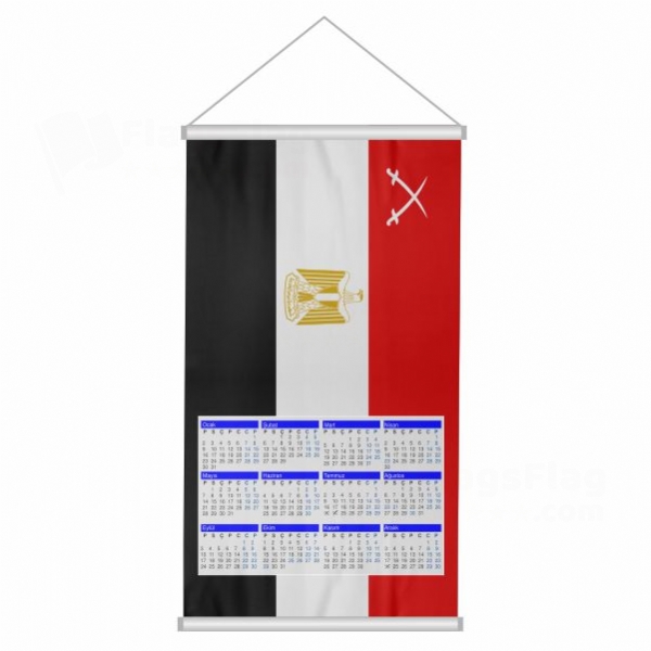 Egyptian Army Woven Fabric Digital Printing Calendar