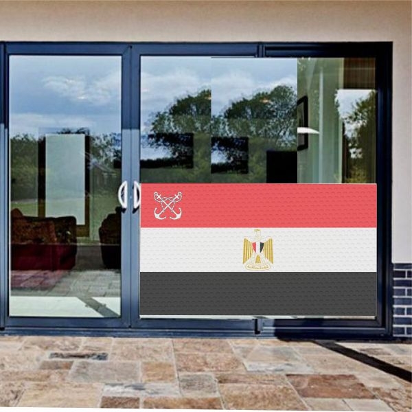 Egyptian Navy Glass Film Egyptian Navy One Way Vision Printing
