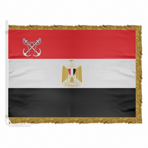 Egyptian Navy Satin Office Flag