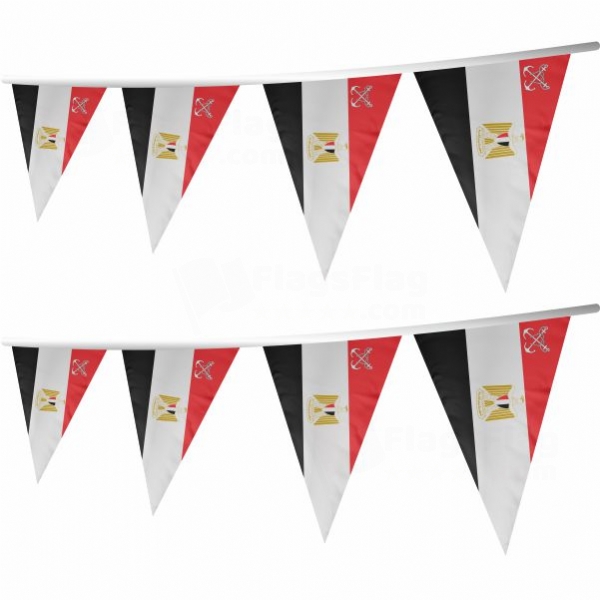 Egyptian Navy Stringed Triangle Flag