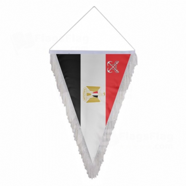 Egyptian Navy Triangle Fringed Streamers