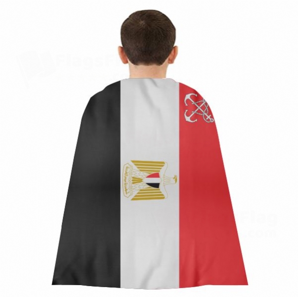 Egyptian Navy Woven Fabric Cloak Digital Printing