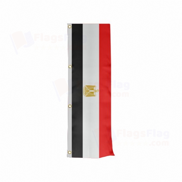 Egyptian Vertically Raised Flags