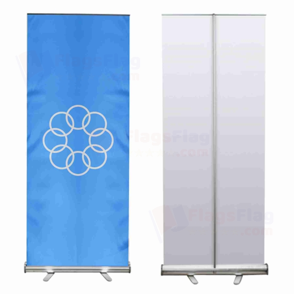 Eight Ringed Roll Up Banner