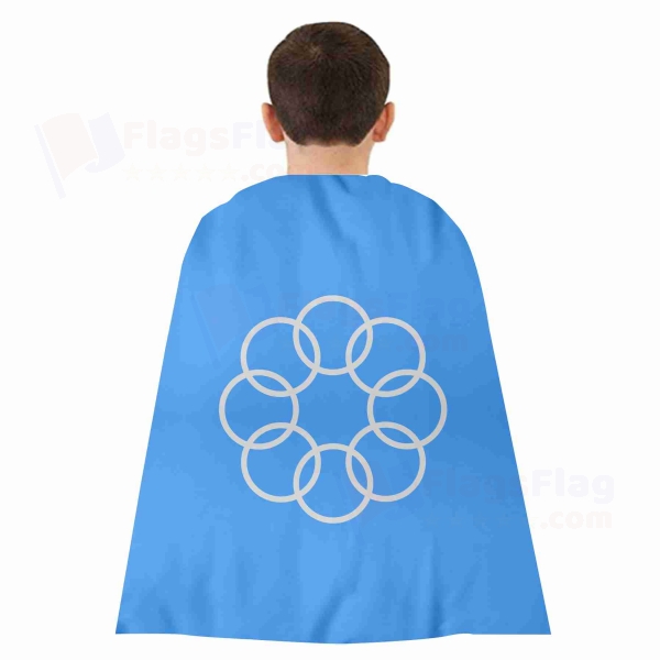 Eight Ringed Woven Fabric Cloak Digital Printing