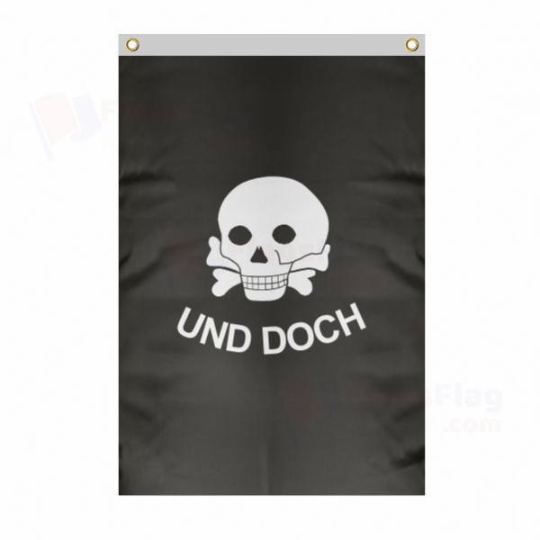 Eiserne Division Large Size Flag Hanging on Building
