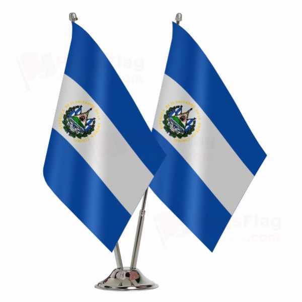 El Salvador Binary Table Flag