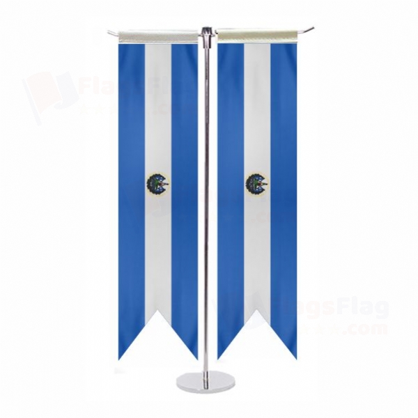 El Salvador T Table Flag