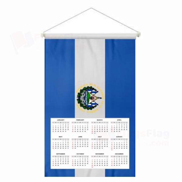 El Salvador Woven Fabric Digital Printing Calendar