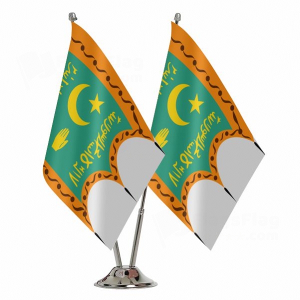Emirate Of Bukhara 2 Table Flags